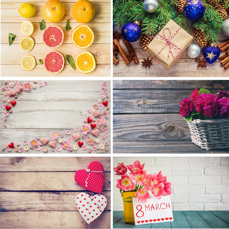 

SHENGYONGBAO Vinyl Custom Photography Backdrops Prop Wooden Planks Theme Photography Background 200309HZ-0011