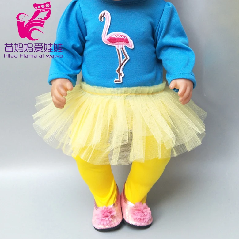 Одежда для куклы 43 см ухода за ребенком мам Reborn Baby платье леггинсы девочек 18