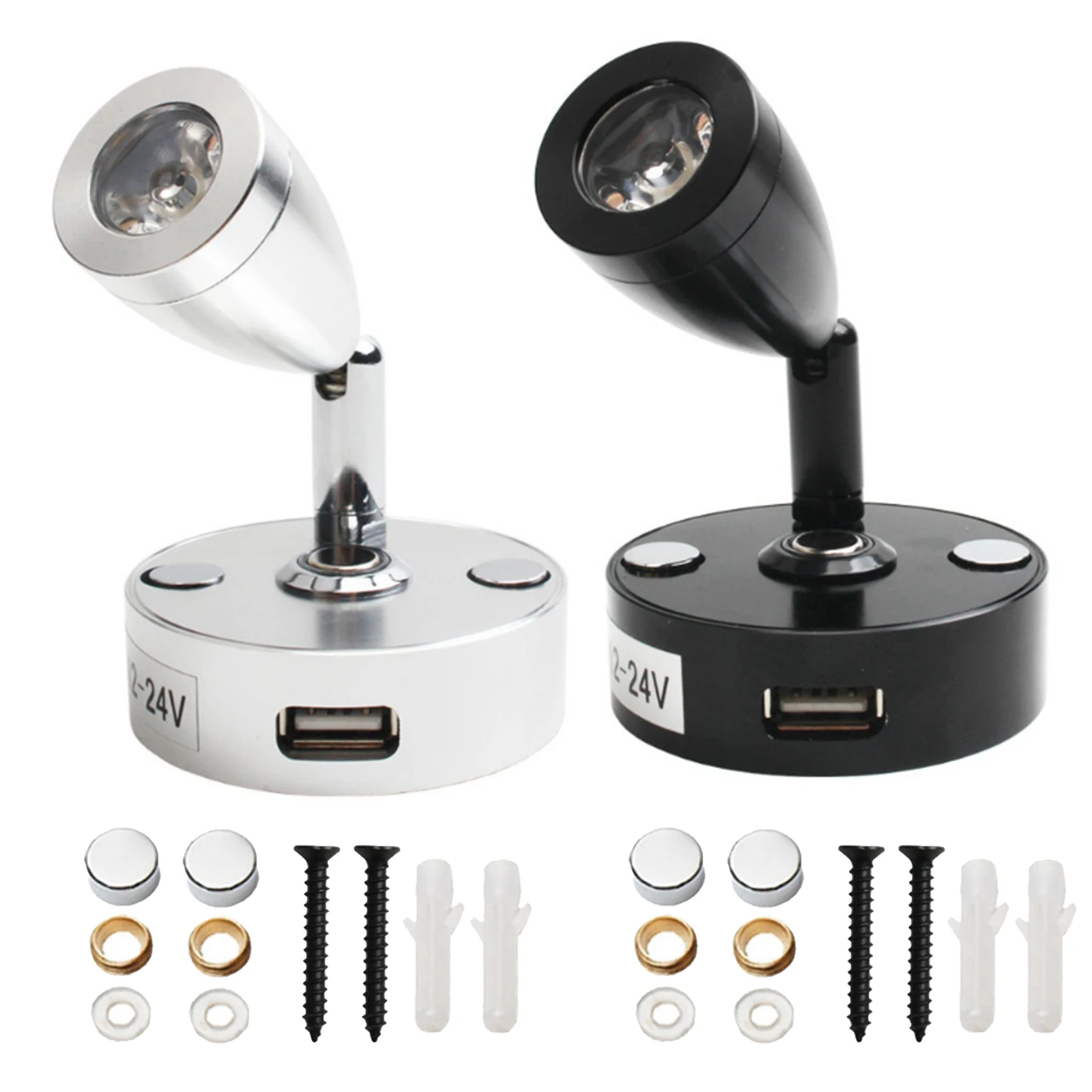 

12V Bedside Reading Lamp RV Boat Bedside Lamp Camper /Yacht /Motorhome Interior Lighting Spotlight