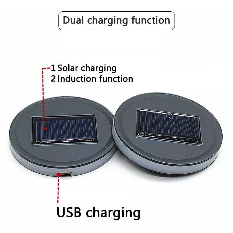 2 шт./компл. Универсальный светодиодный декоративный коврик для подстаканника в