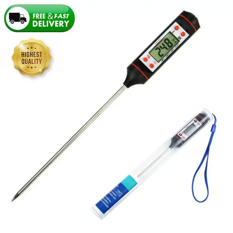 Kitchen Digital BBQ Food Thermometer Meat Cake Candy Fry Grill Dinning Household Cooking Gauge Tool Oven | Дом и сад