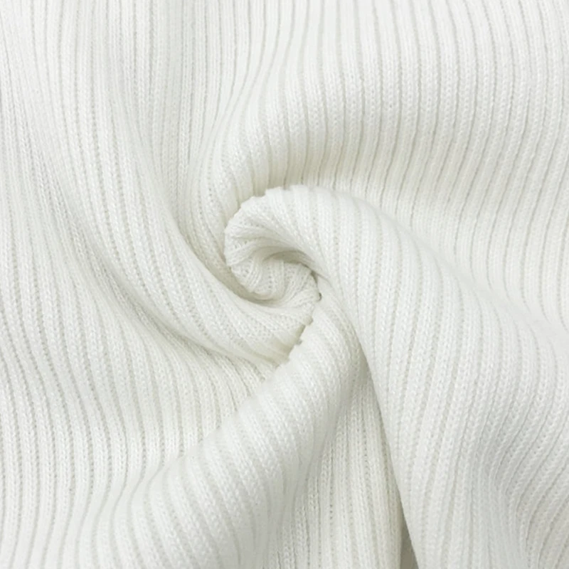 

Ruffled Trim Knitted Jumper White Women Autumn Winter V-neck Sweater long Sleeve Fashion Pullover Ladies Knitwear