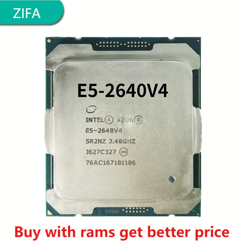 

E5-2640V4 оригинальный Intel Xeon E5 2640V4 2,40 ГГц 10-ядерный 25 Мб SmartCache E5 2640 V4 FCLGA2011-3 90 Вт Бесплатная доставка E5-2640 V4
