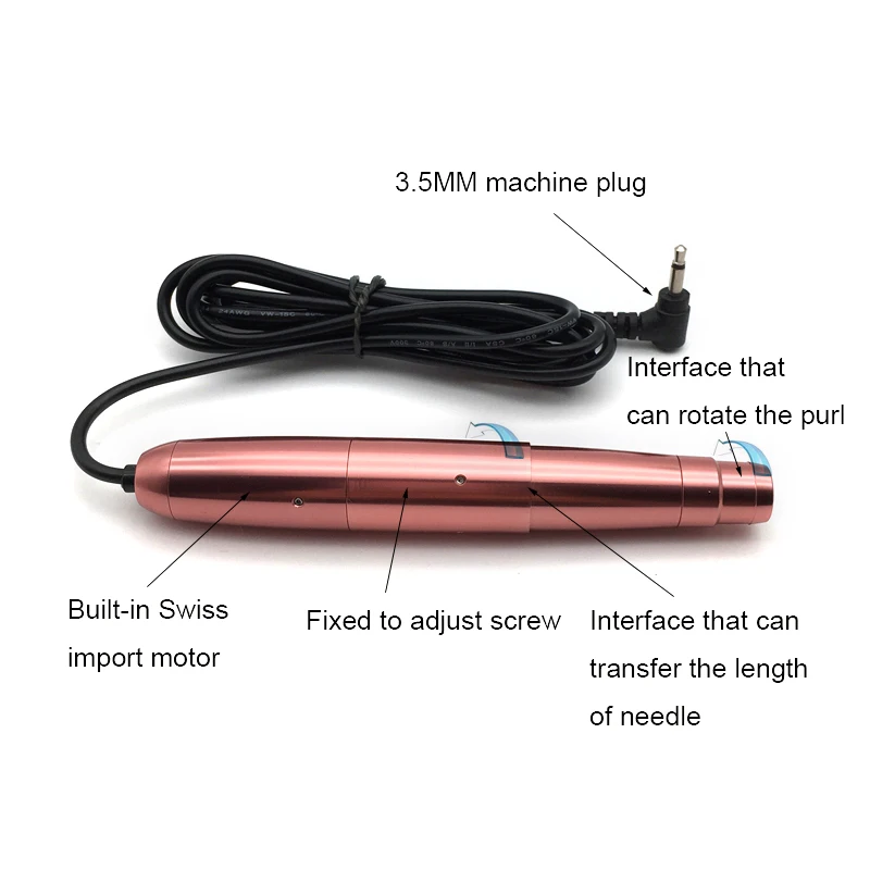 Машинка для перманентного макияжа швейцарский двигатель источник питания