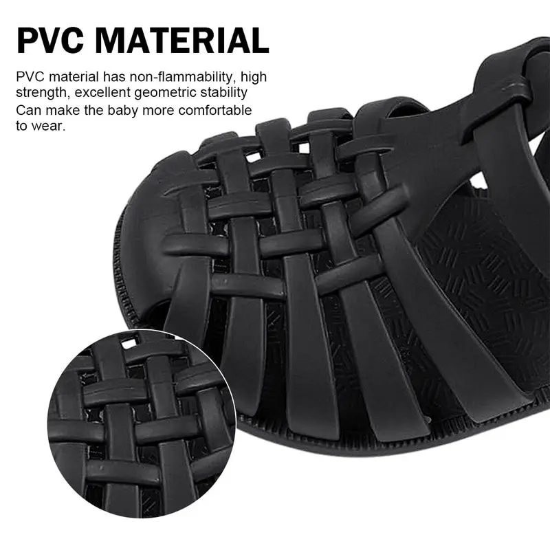 

Summer Casual Roman Slippers Children Sandals Baby Girls Toddler Soft Non-slip Princess Shoes Candy Jelly Kids Boys Beach Shoes