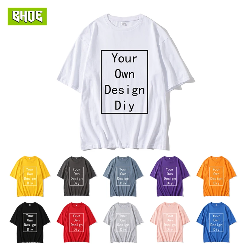 

Custom T-shirt logo printingCustom T-shirtsMen and women print their own designsHigh-quality solid color T-shirts