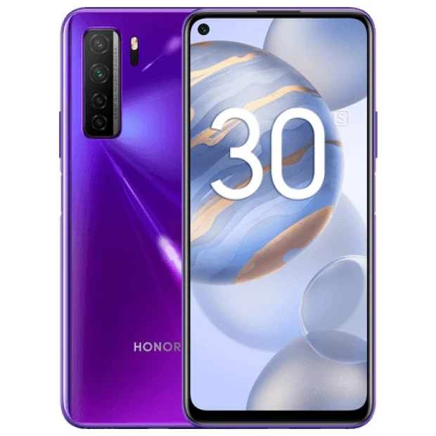 Смартфон Honor 30S Violet 6.5&quot LTPS Hisilicon Kirin 820 5G 6Гб 128Гб 64Mп Android 10 NFC 4000mAh|Смартфоны| |