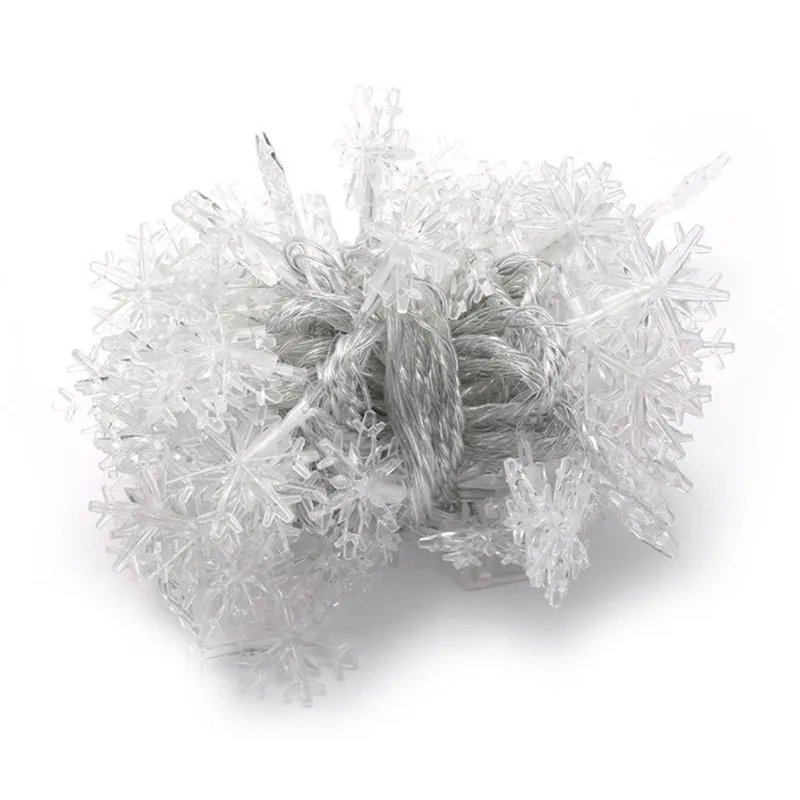 

LED Snowflake String Lights 10M 20M 30M 50M 220V Snow Fairy Garland Decoration for Christmas Tree New Year Room Valentine's Day