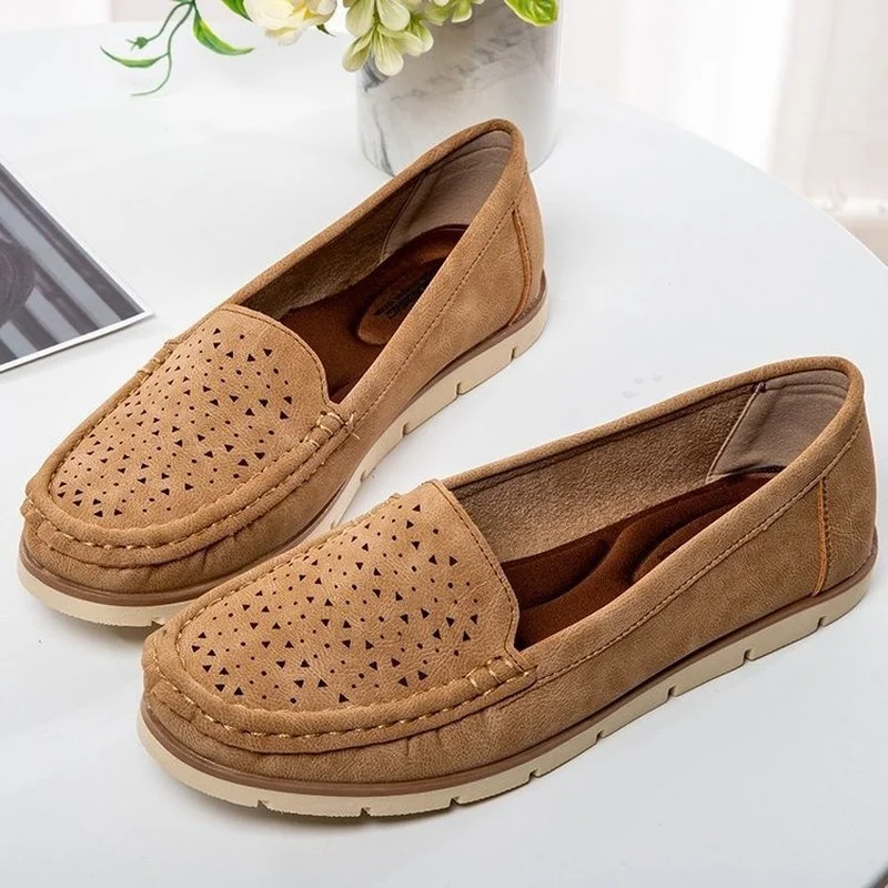 2022 New Womens Shoes Fashion sneakers Loafers Flats Shoes Woman Casual Round Toe Slip-on Plus Size 43 Zapatos De Mujer