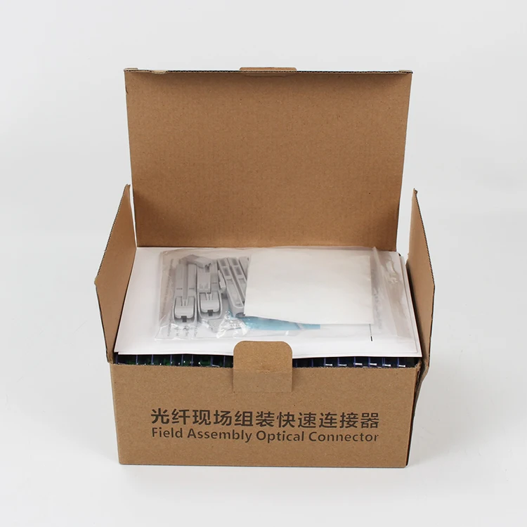 

100pcs/lot Embedded SC APC Fiber Optic Quick Connector FTTH Single-Mode Fiber Optic Fast Connector
