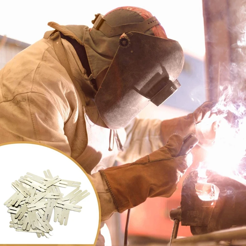 

100pcs/lot H Type Nickel Plated Steel Strap Strip Sheets (0.2x30x8mm ) for Battery Pack Spot Welding Spot Welder Equipment