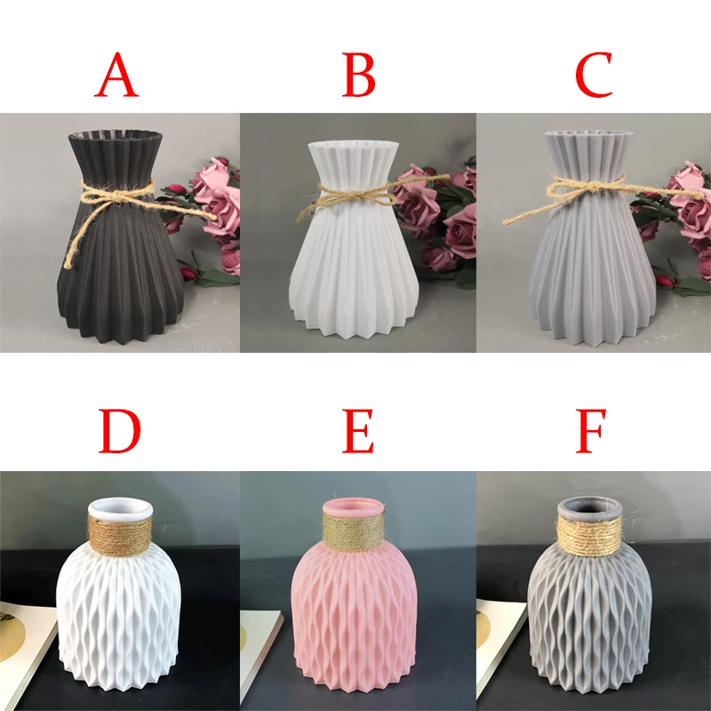 Европейские современные пластиковые вазы антикерамическая ваза для цветов