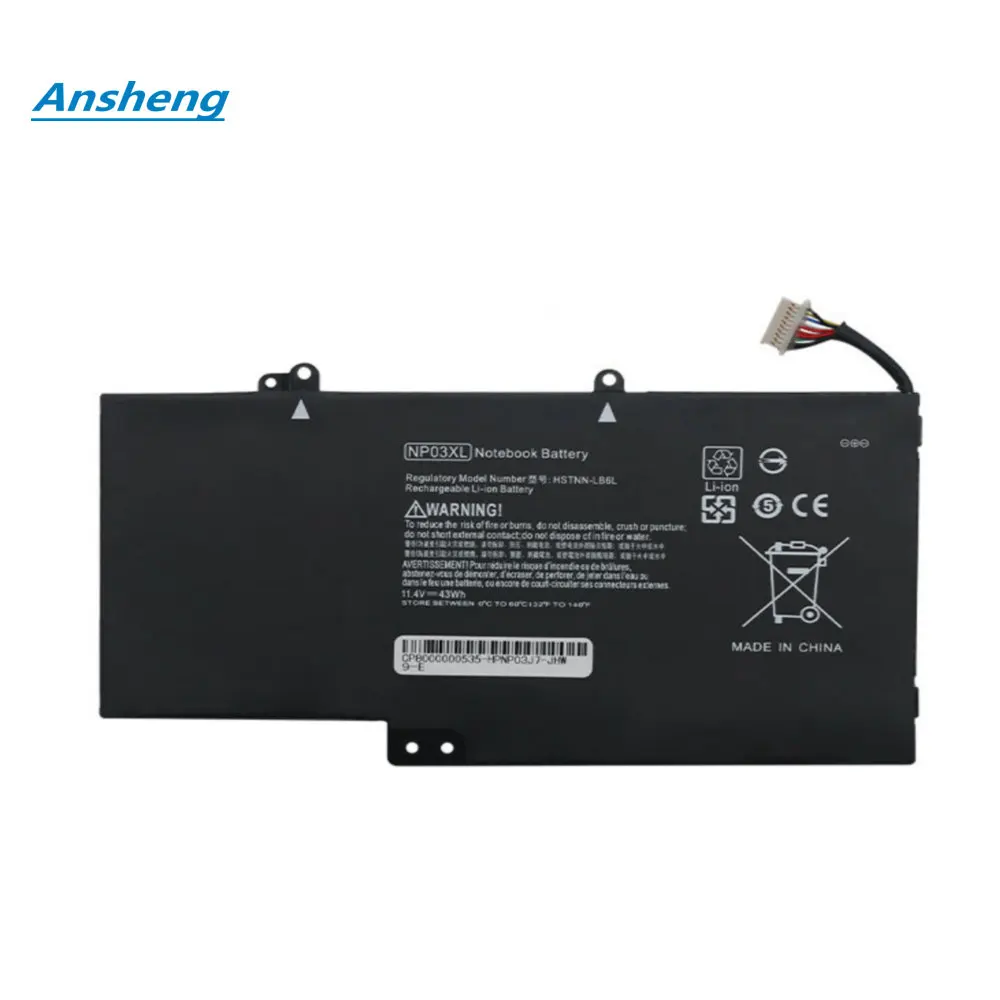

Высококачественный аккумулятор NP03XL для HP Pavilion X360 13-A010DX TPN-Q146 TPN-Q147 TPN-Q148 760944-421 15-U010DX