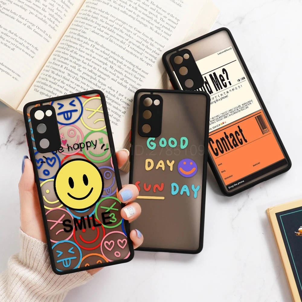 S20 FE Case For Samsung A53 Case S21 S22 Ultra S10 Plus A32 A51 A52 A33 A52S 5G S21 A 32 12 S23 Ultra Cover Matte Bumper Funda
