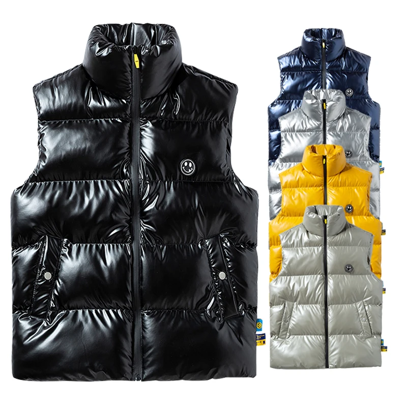 

Men New Autumn Warm Sleeveless Jackets Male Winter Casual Waistcoat Vest Plus Size Veste Home Brand Clothing Mens Vest Jacket
