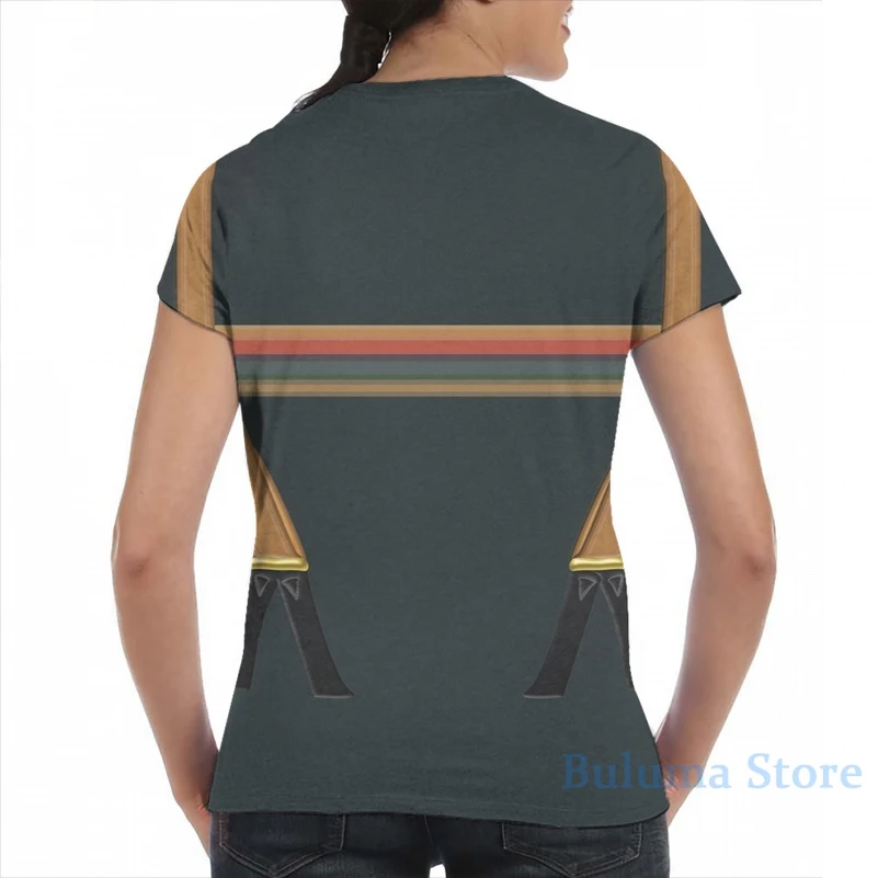 Джоди Уиттакер 13th Доктор костюм для мужчин футболка женщин со сплошным принтом