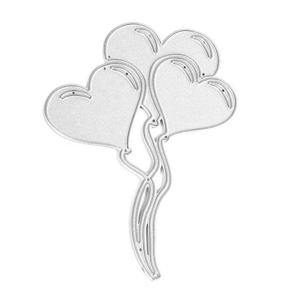 Металлический трафарет из углеродистой стали в форме любовного сердца и