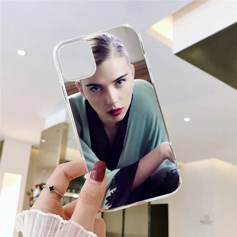 

Scarlett Johansson Phone Case Transparent soft For iphone 5 5s 5c se 6 6s 7 8 11 12 plus mini x xs xr pro max