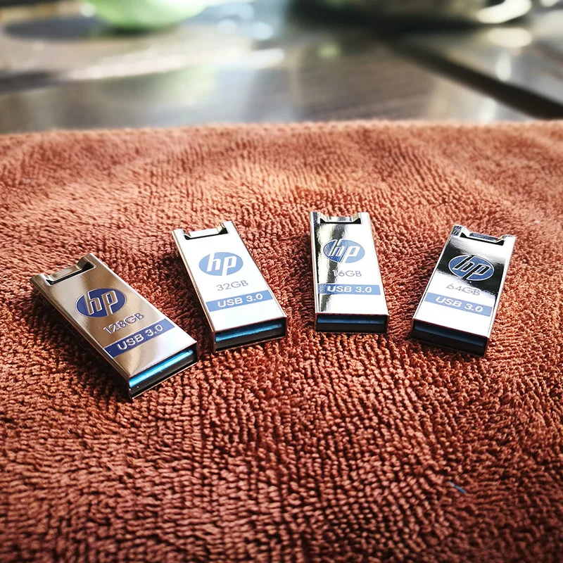 Металлический флеш накопитель HP USB 128 ГБ 64 32 16 высокоскоростная карта памяти для