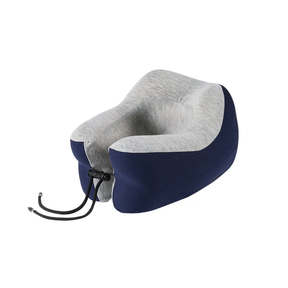 PurenLatex Memory Foam U shape Подушка для путешествий для самолета затылочный шейный подушку с замком медленная отскока амортизирующая подставка