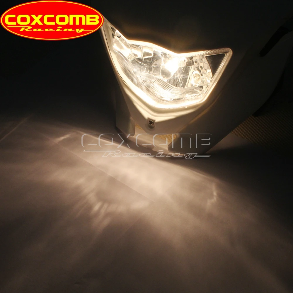 

Motocross Enduro Racing Front Running Light Headlight Mask Fairing For Yamaha WR YZ YZF XT TTR WRF 125 250 250X 425 450 Off Road