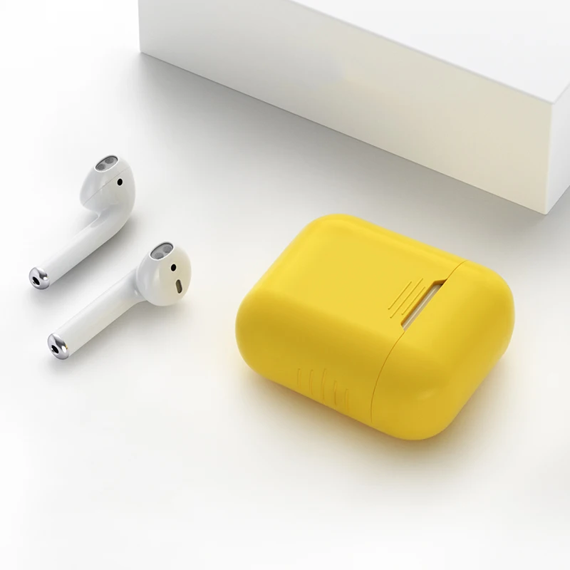 Case For Airpods Силиконовый чехол для Apple Airpods для Air Pods чехол s для Airpods Pro Bluetooth наушники кожаный чехол для наушников Аксессуары - Цвет: Case For Airpods