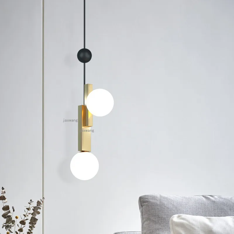 Светодиодный стеклянный подвесной светильник s в скандинавском стиле украшение