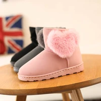 children fashion boots 2021 new boys girls casual snow boots kids winter sport running shoes warm furry plush kids sneakers