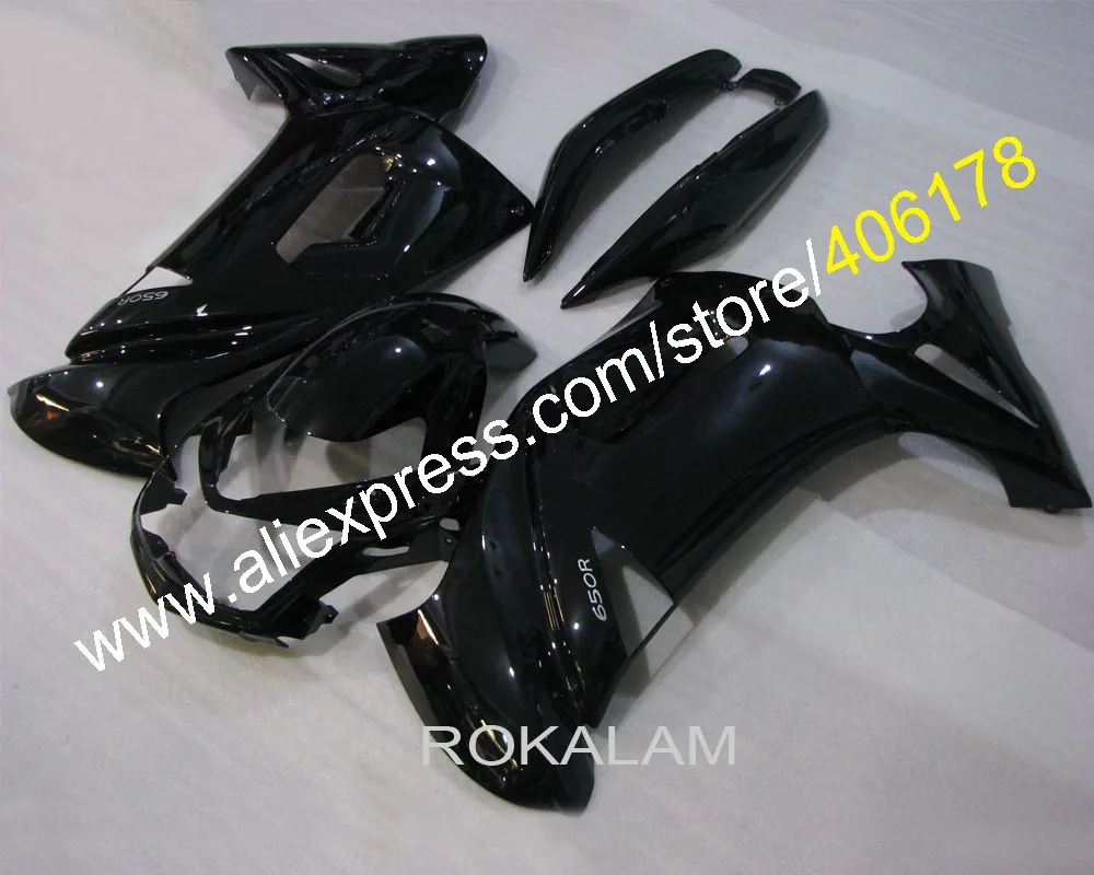Дешевый черный комплект обтекателей для Kawasaki ER-6F 2006 2007 06 07 08 Ninja 2008 обтекатель