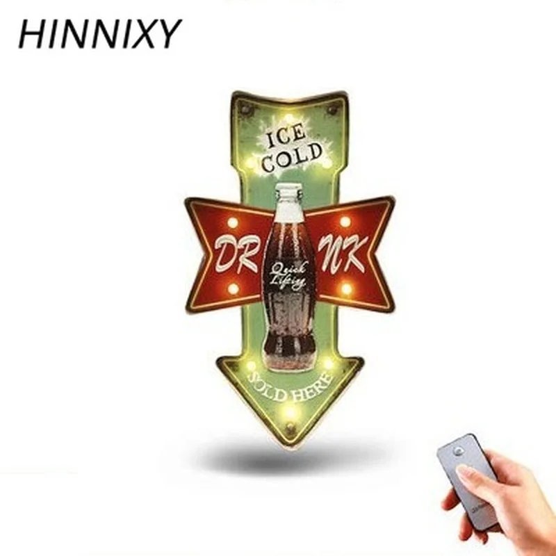 Hinnixy настенный светильник с дистанционным управлением Cola Cake Catching Sign ночные