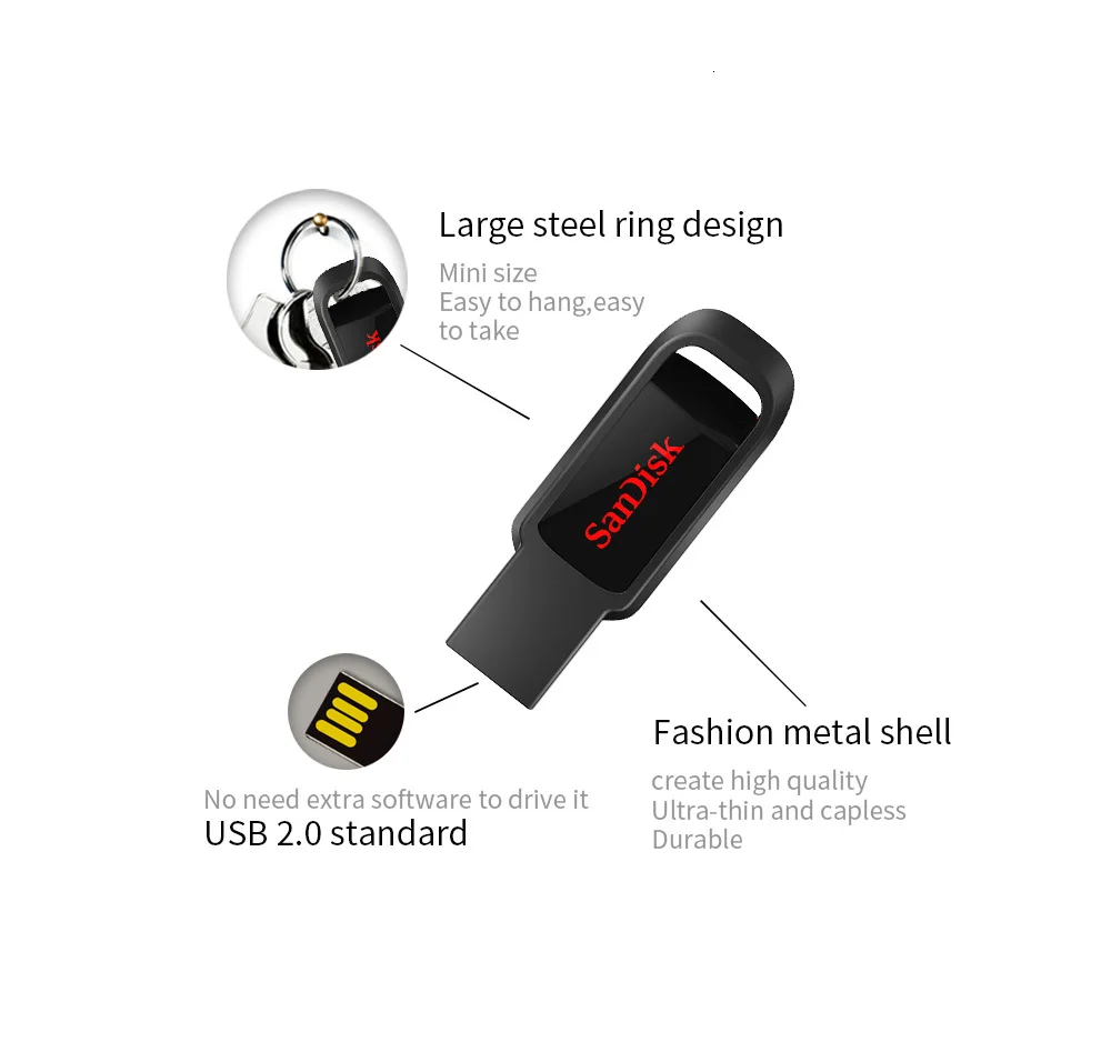 Карта памяти Micro SD CZ61 флеш-диск USB 2,0 16 Гб оперативной памяти, 32 Гб встроенной памяти, 64G 128 GB флэш-накопители USB 2,0 Поддержка официальное подтверждение