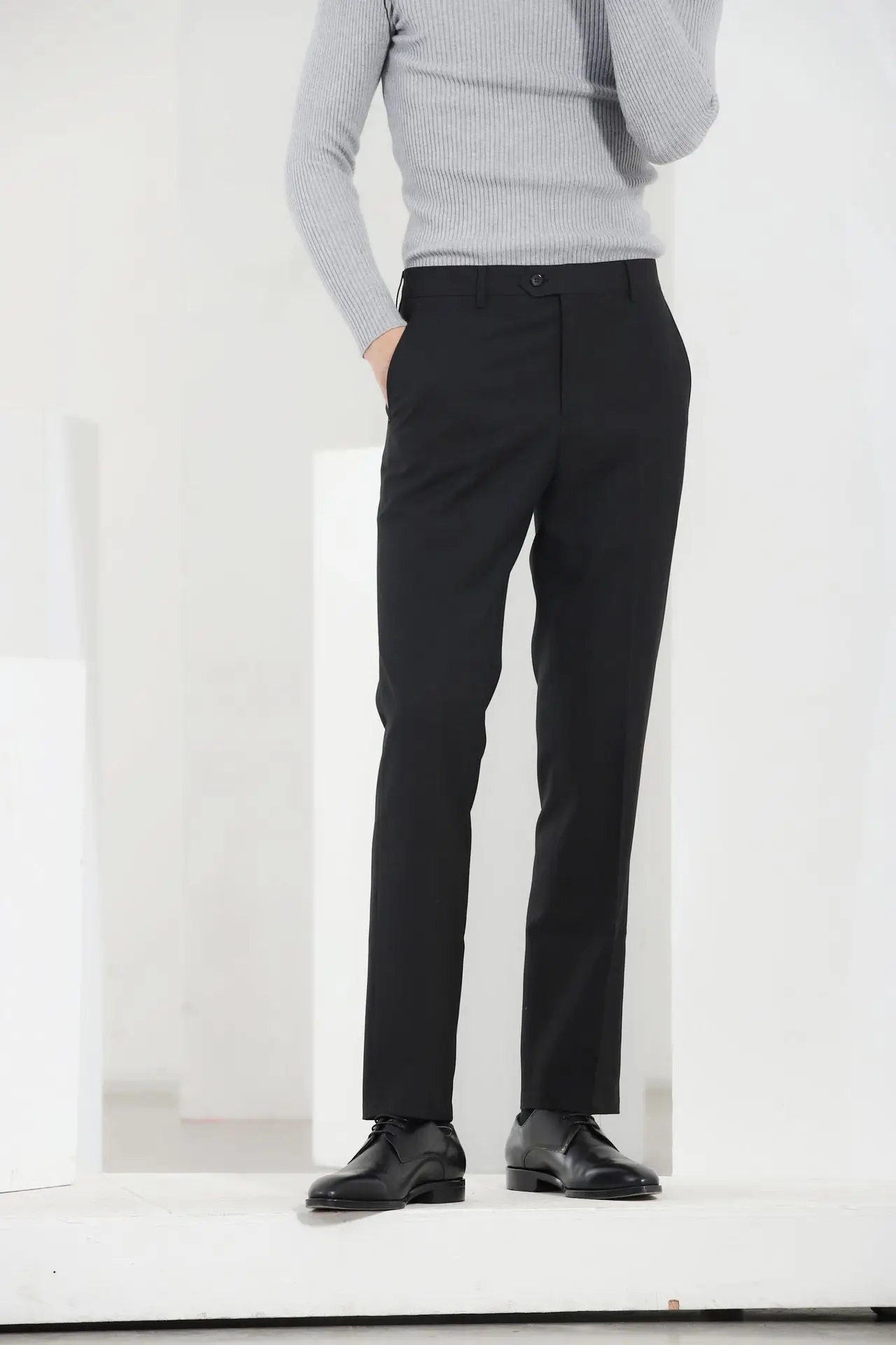 

Summer new business casual suit pants men's light color spinning men's trousers Korean slim suit professional pants
