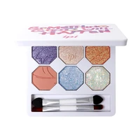 hot selling spot wholesale ipi six color eyeshadow palette pearly matte diamond multi color makeup cosmetics free shipping