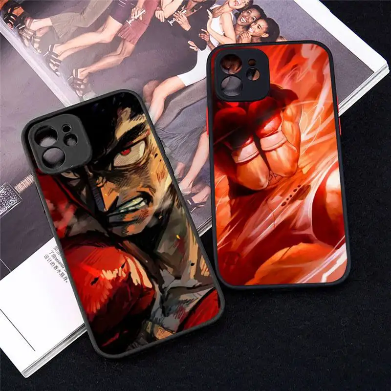 

Hajime no ippo anime Phone Case matte transparent For iphone 7 8 11 12 plus mini x xs xr pro max cover