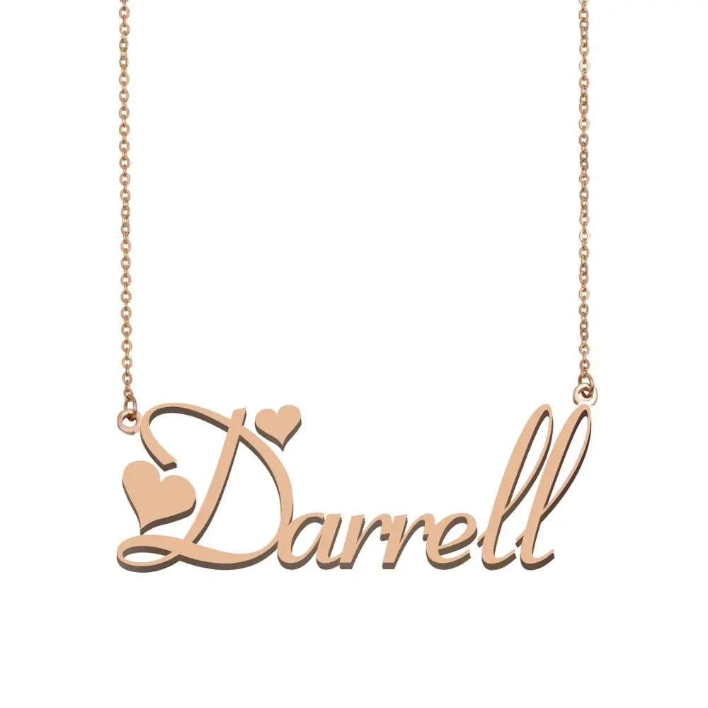 

Darrell NAME Necklace, Custom Name Necklace for Women Girls Best Friends Birthday Wedding Christmas Mother Days Gift
