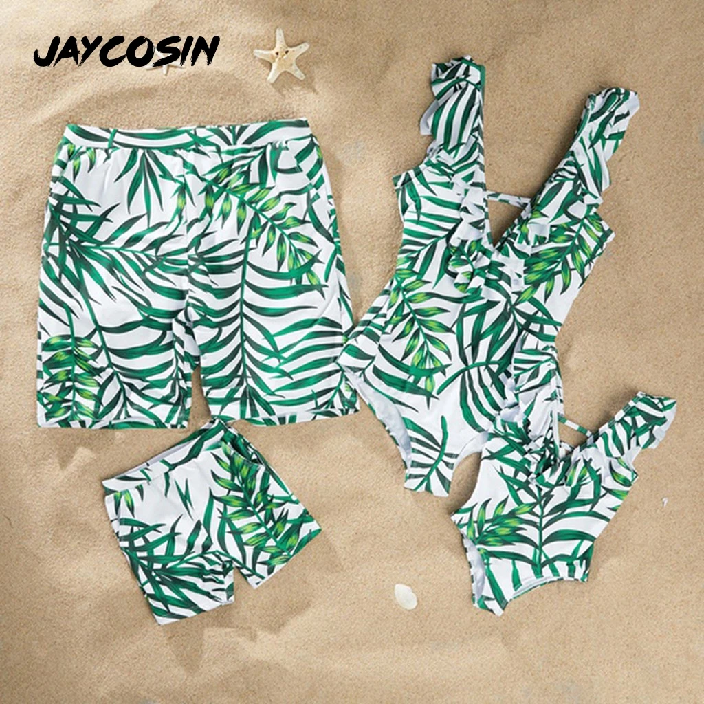 JAYCOSIN Siamese/купальник для родителей и детей бикини с принтом ивы гофрированный