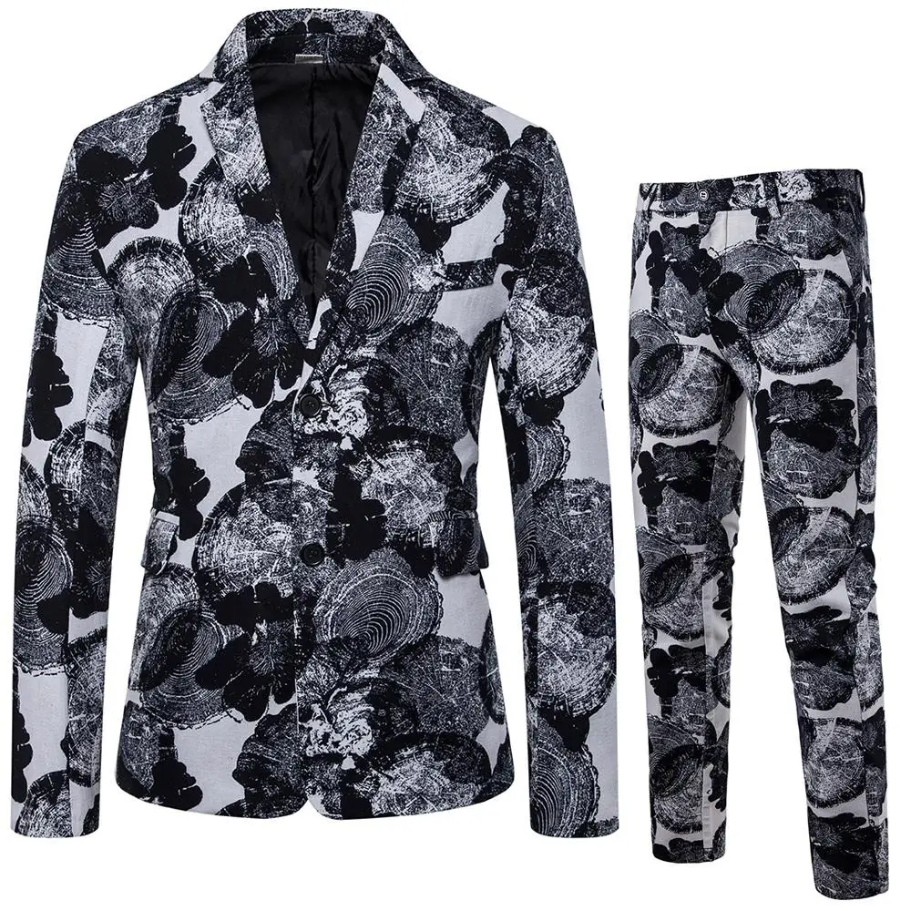 Casual Coat Men Linen Flax Jacket+ Pants 2 Pieces/Sets Blazers Men Suits Jacket Tuxedos Unique design - Цвет: 1609-P120 T23