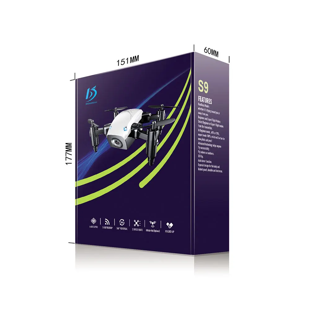 Квадрокоптер складной с HD камерой Wi Fi FPV|Радиоуправляемые вертолеты| |