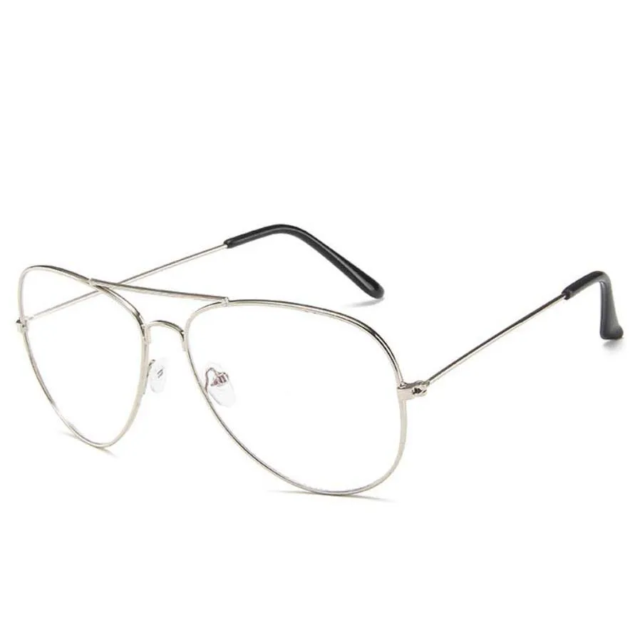 Модные Классические оптические очки для мужчин и женщин в металлической оправе с