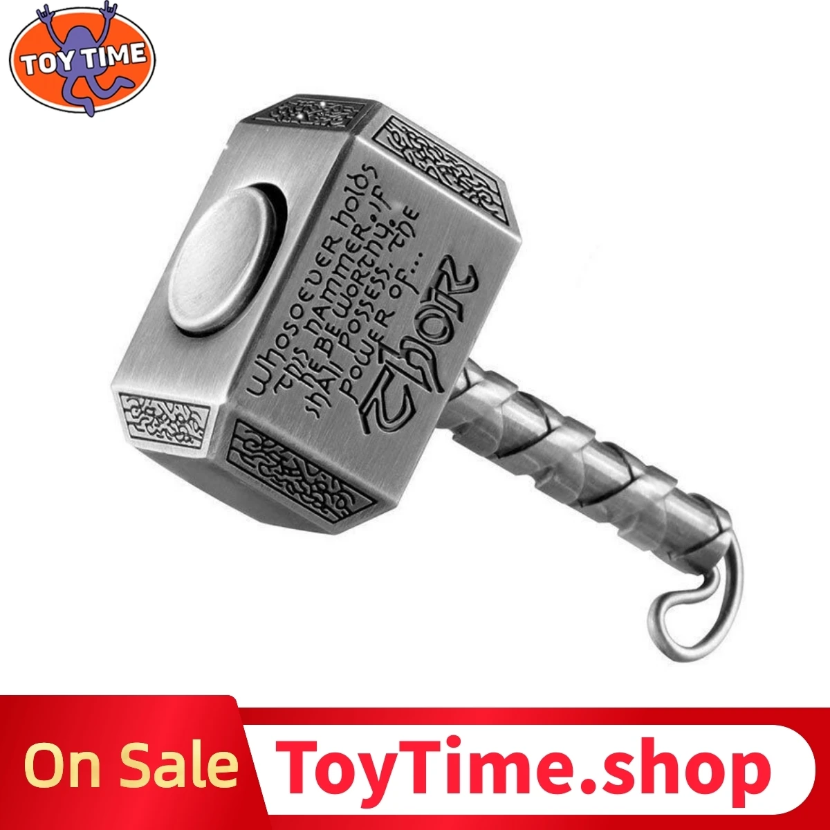 

ToyTime Thor's Hammer Keychain Battle Hammer Fidget Hand Spinner Metal The Mighty Keychain Fidget Toy For Descompression