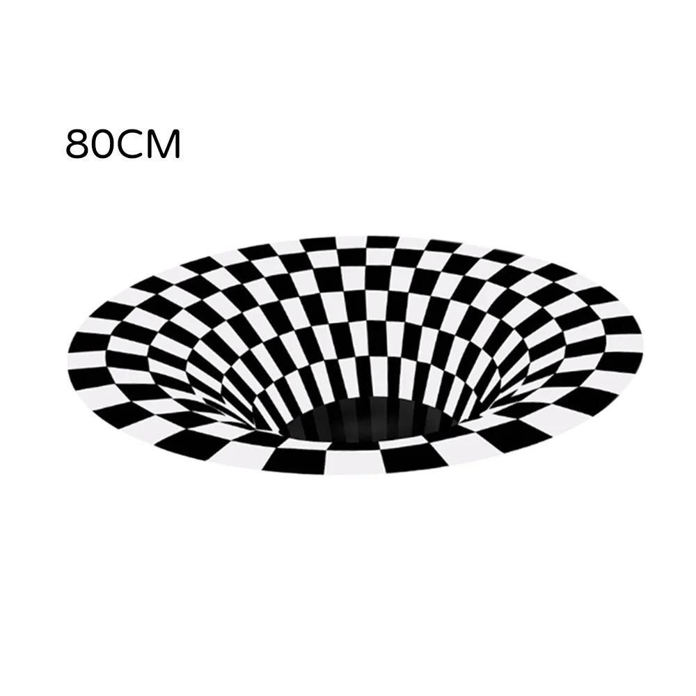 3 размера черно-белое стерео зрение искусственное одеяло для дивана ковер с