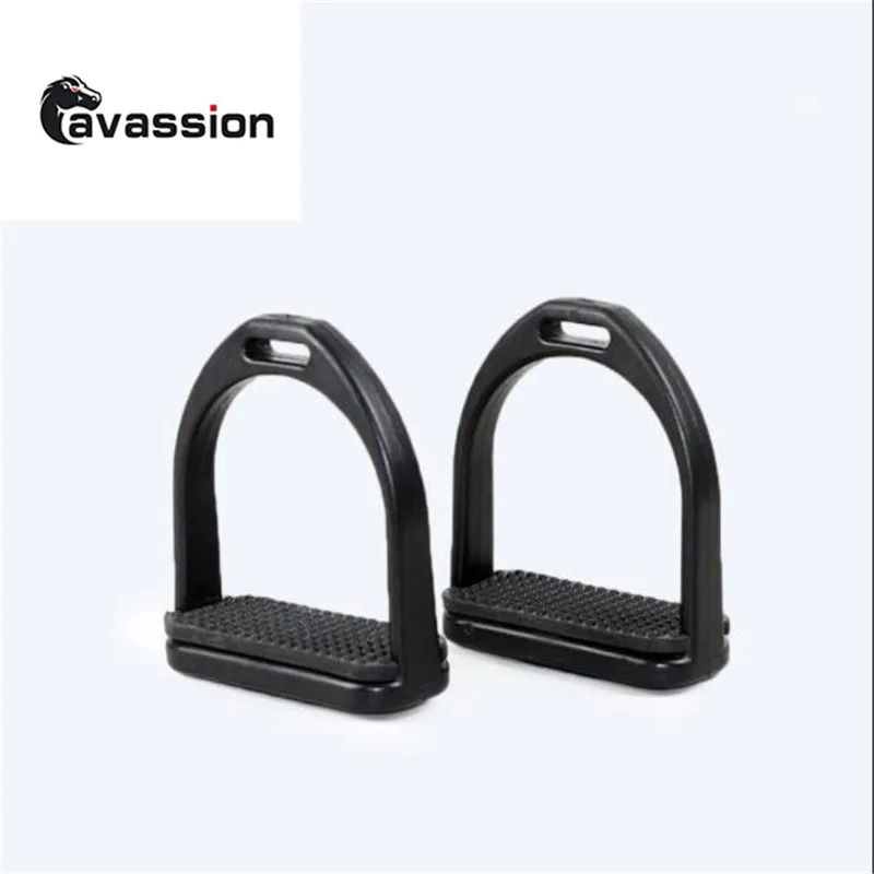 Cavassion Equestrian Resin Kids' Stirrups Professional Unibody Plastic Children Saddlery Stirrups Horse Riding Safety Guard