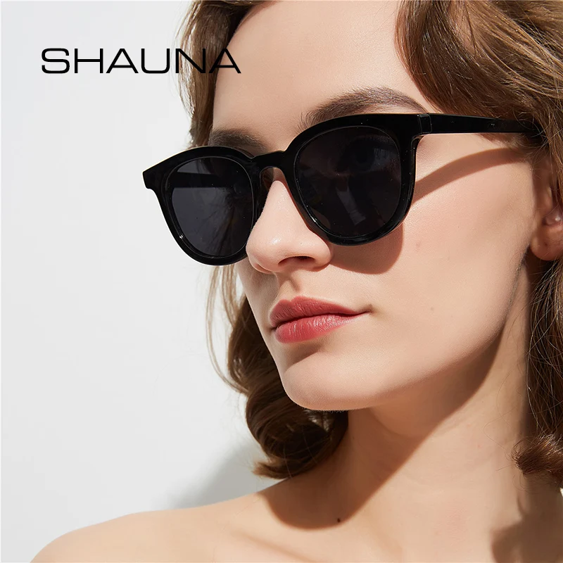 SHAUNA классический глаз кошки солнцезащитные очки для женщин UV400