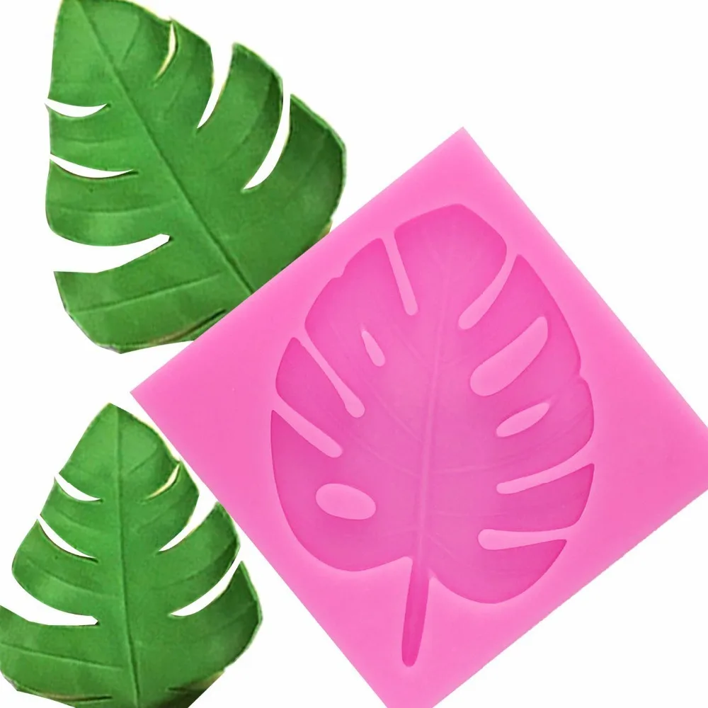 

1PCS Banana Leaves Silicone Mold Candy Polymer Clay Fondant Mold Cake Decorationg Tool Flower Maple GumPaste Mould