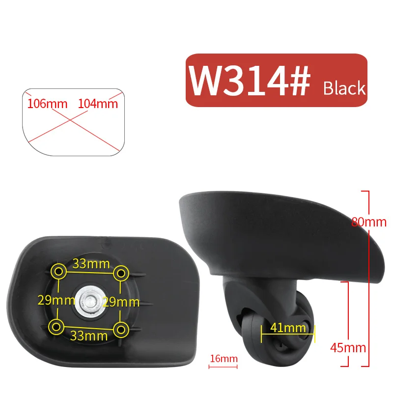 Replacement  luggage wheel ssuitcase accessories  password box wheels high quality Silent  Wear resistant parts  casters wheel