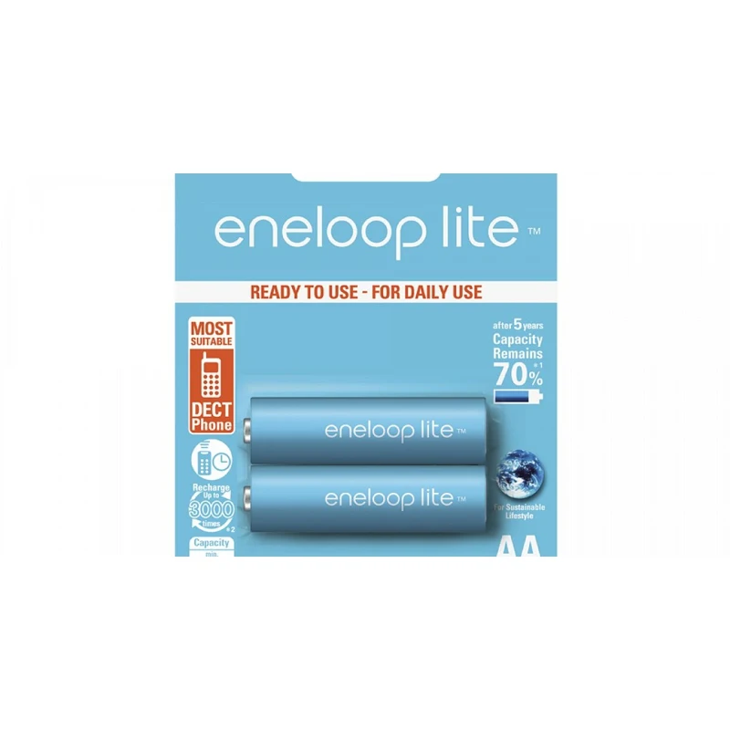 Аккумуляторы Panasonic eneloop lite (AA) BK 3LCCE/2BE|Перезаряжаемые батареи| |