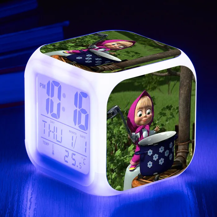 С принтом Марты из мультфильма Будильник СВЕТОДИОДНЫЕ Часы Цифровые игрушки
