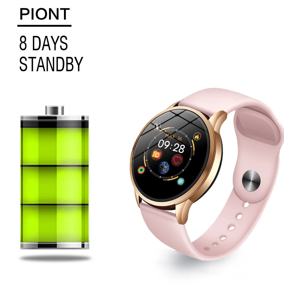 LIGE Smart Watch Women Men Sports Fashion Waterproof Activity Fitness Tracker Heart Rate Brim Smartwatch Blood pressure bracelet