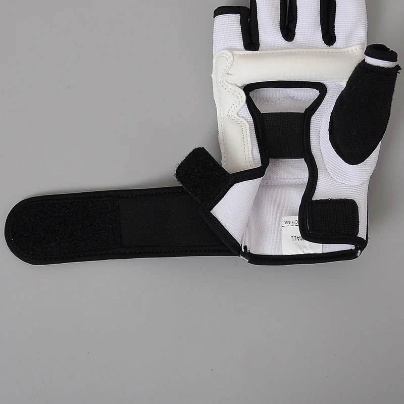 Leiskon Half Finger Boxing Gloves PU Leather MMA Fighting Kick Boxing Gloves Karate Muay Thai Training Workout Gloves Kids Men