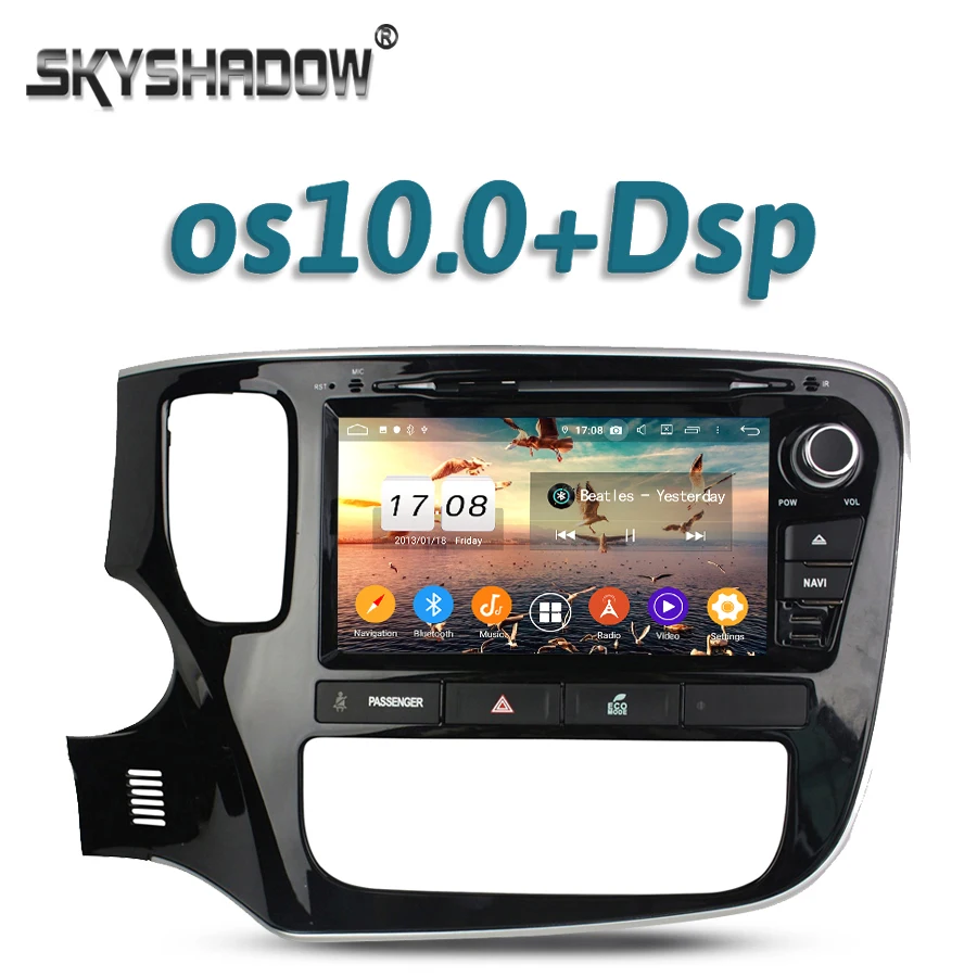 720P DSP TDA7851 Android 10 4 Гб + 32 ГБ Автомобильный DVD плеер GPS Google RDS радио wifi Bluetooth 5 0 для MITSUBISHI